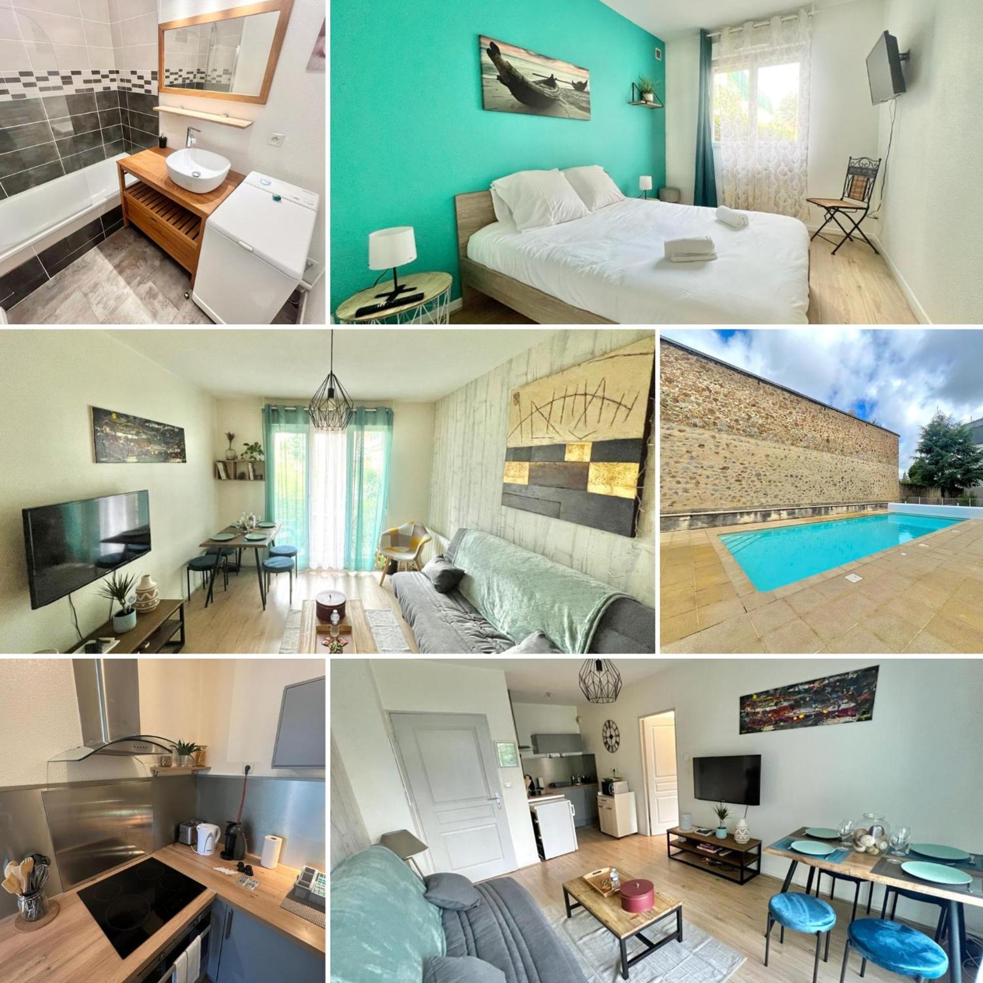 Apartamento Le Renoir Terrasse De Plain-Pied Et Piscine Limoges Exterior foto